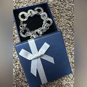 Judith Ripka Sterling Silver Chain Bracelet
